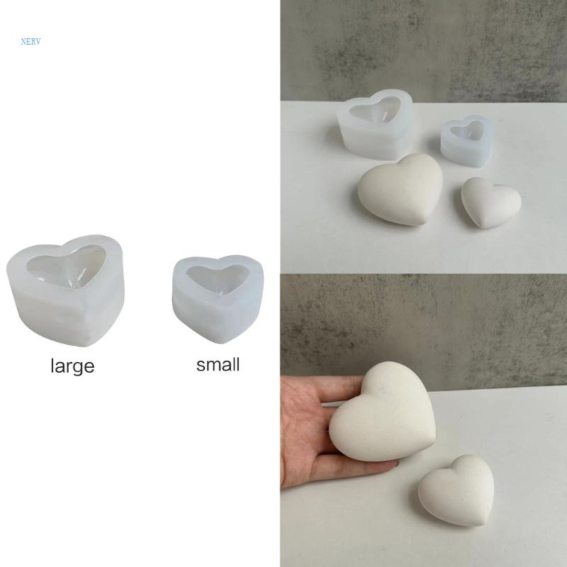 Khuôn Silicone Hình Trái Tim Làm Đồ Thủ Công DIY