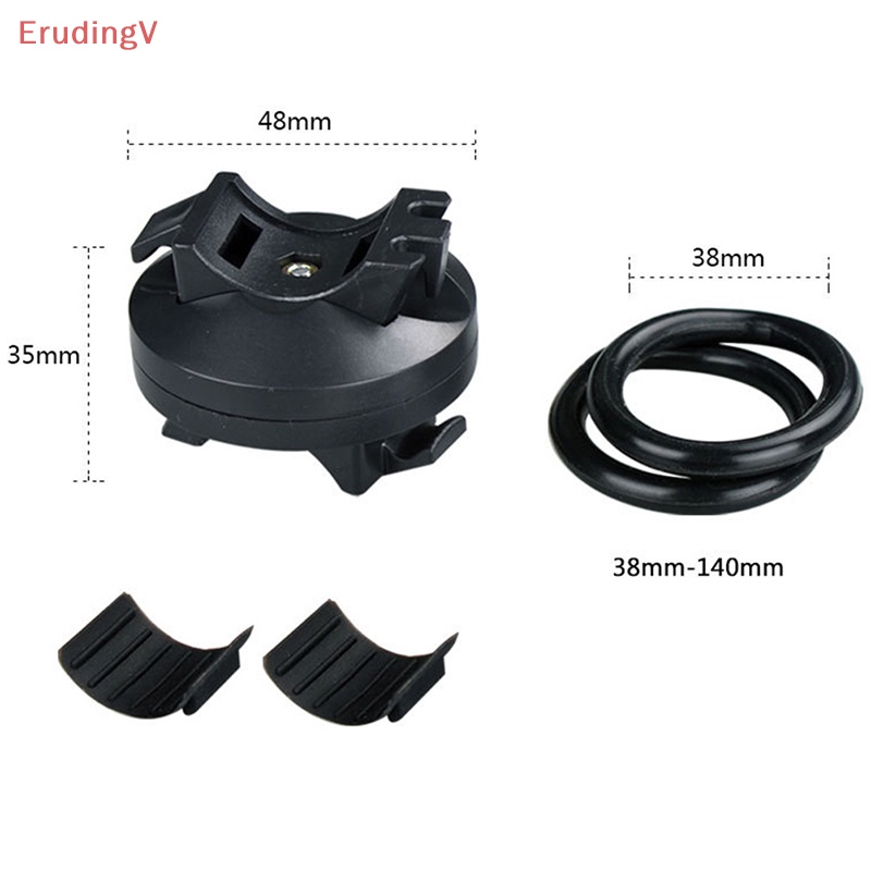 [ErudingV] 360° Đèn Pin LED Có Kẹp Gắn Xe Đạp Thiết Kế Xoay Được Tiện Lợi