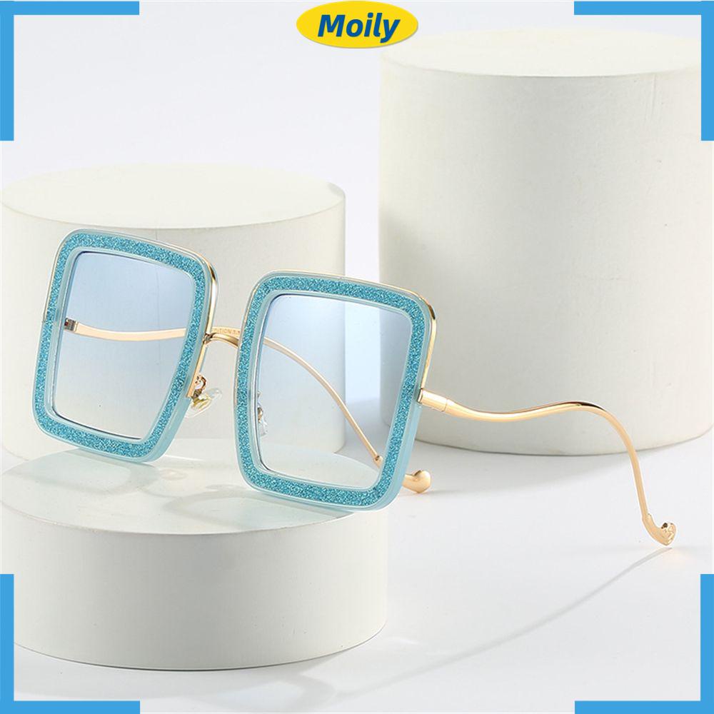 MOILYVN Kính Mát Thời Trang Khung Vuông Lớn Cho Nữ