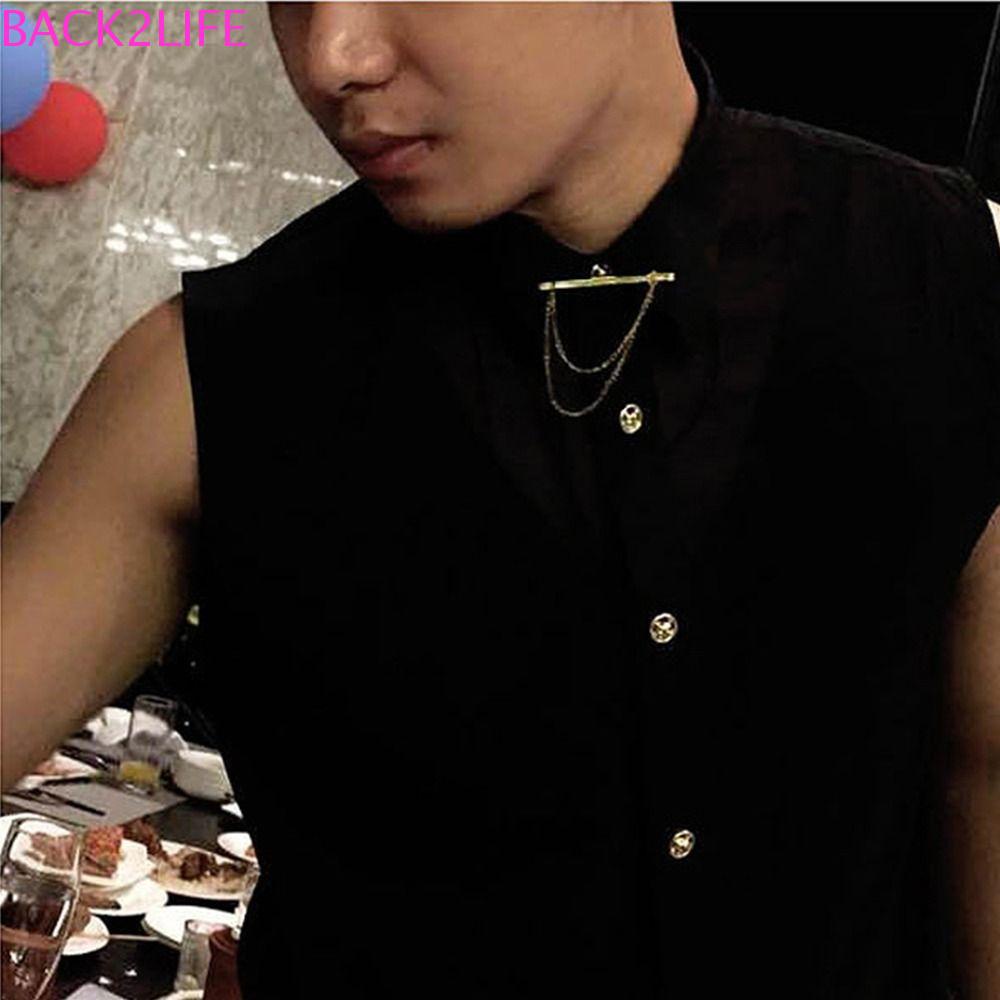 BACK2LIFE Kẹp Cà Vạt Tua Rua Bằng Hợp Kim Nhiều Màu Thời Trang Cho Nam Và Nữ