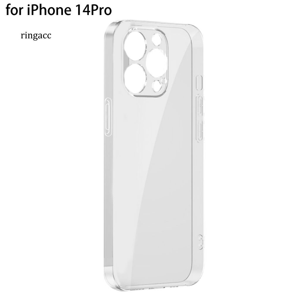 Ốp Điện Thoại Trong Suốt Chống Rơi Bảo Vệ Ống Kính Máy Ảnh Cho iPhone 14 13 Pro Max Mini
