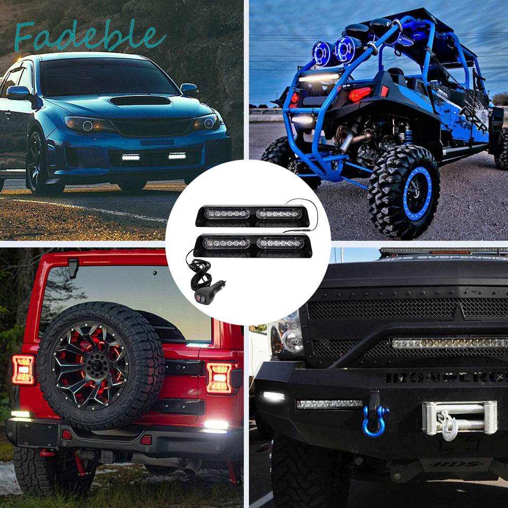 Đèn Nhấp Nháy Cảnh Báo Khẩn Cấp Siêu Sáng 12 / 24V Cho Xe Tải ATV Trailer