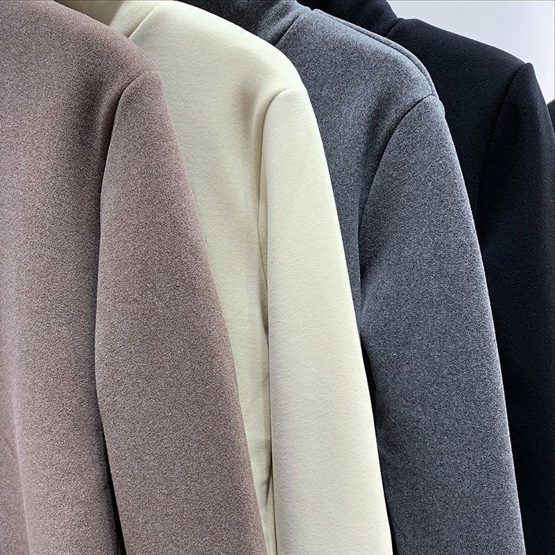 Áo Thun Nữ Tay Dài Cổ Cao Vải Nhung Ấm Áp