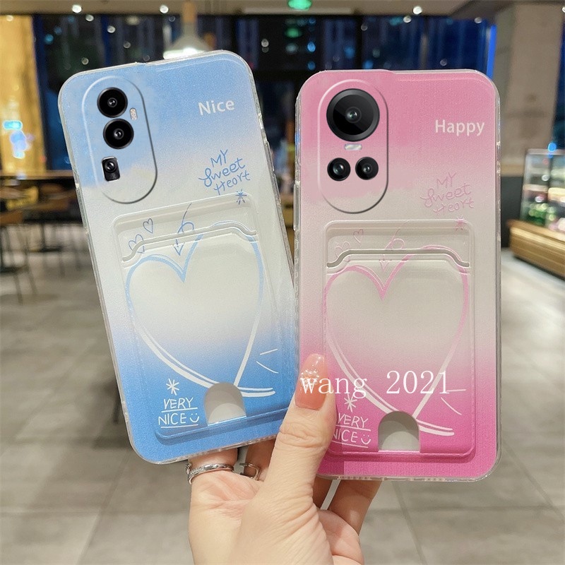 Ốp Điện Thoại TPU Silicon Mềm Có Ngăn Đựng Thẻ Cho OPPO Reno10 Pro + Plus 5G Reno 10 Reno10Pro + OPPO A78 4G 2023