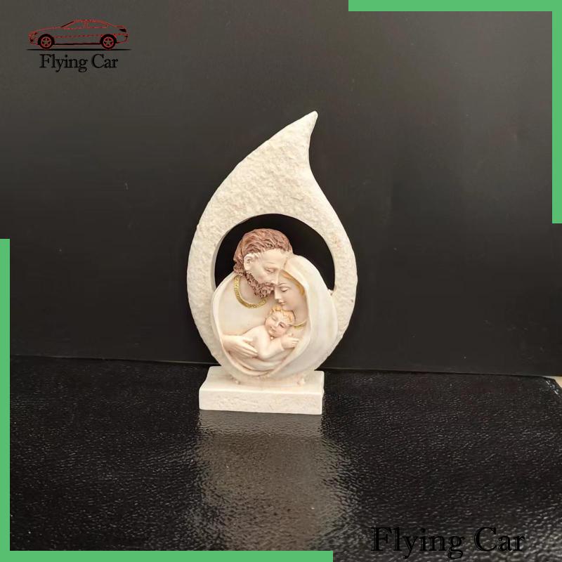 Mô Hình Tượng Gia Đình Thần Tài Trang Trí Tự Nhiên