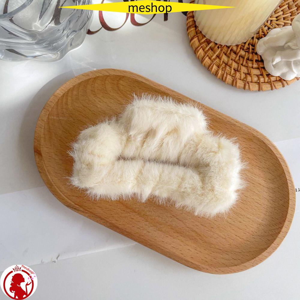 ME Kẹp Tóc Phối Lông Thời Trang Thu Đông Xinh Xắn Cho Nữ