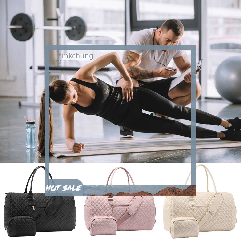 Túi Đựng Mỹ Phẩm Du Lịch / Tập Thể Thao Chia Ngăn Khô Và Ướt Tiện Dụng Cho Nữ