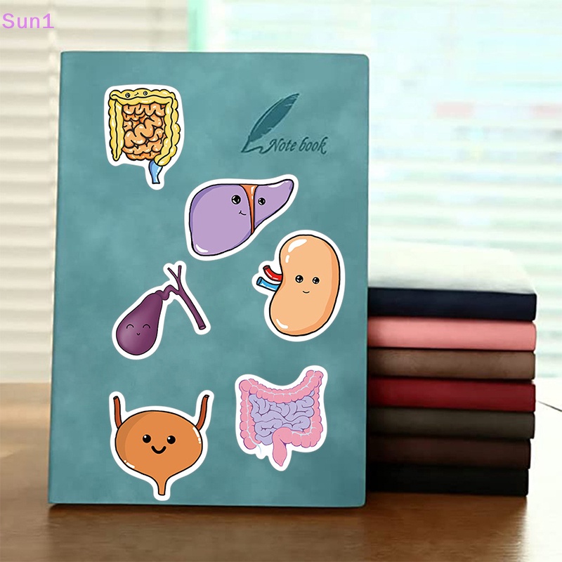 Set 50 Nhãn Dán Hoạt Hình Trang Trí Nhật Ký / Vali / Điện Thoại / Tủ Lạnh DIY