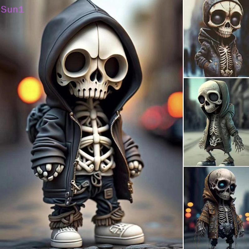 Sun1 > Đồ trang trí Bộ Xương Cá Tính Trang Trí Halloween Bằng Nhựa Resin