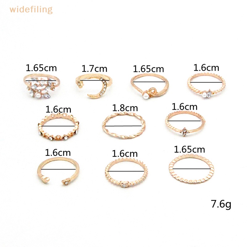 Set 10 Nhẫn Phong Cách Bohemian Thời Trang Cho Nữ