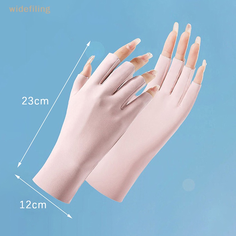 Găng Tay Lái Xe Hở Ngón Thoáng Khí Cho Nữ