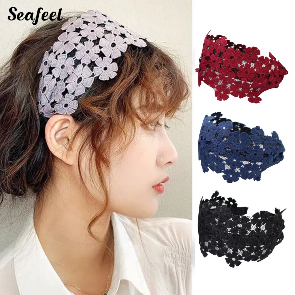 Sf_ Băng Đô Ren Hoa Rỗng Chống Biến Dạng Công Sở