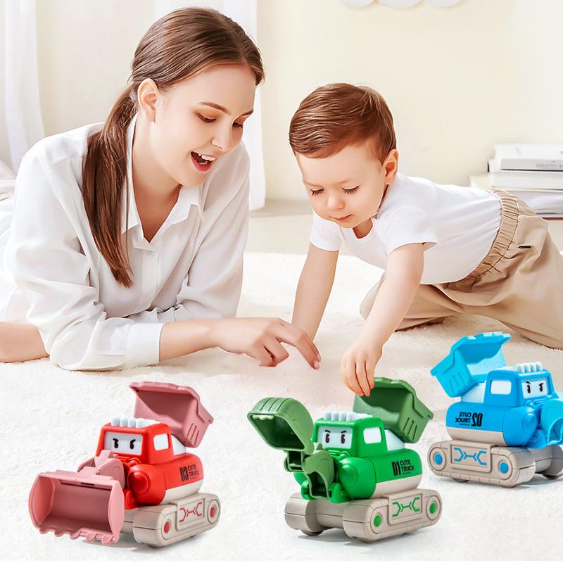 Đồ Chơi Trẻ Em Xe Công Trình Chạy Cót, Chạy Đà Cho Bé