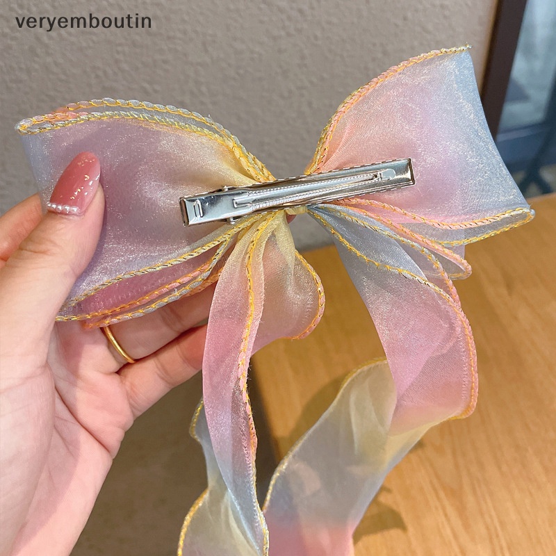 Kẹp Tóc Nơ Tua Rua Thời Trang Mùa Hè Cho Bé Gái