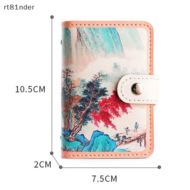 Rt Ví Đựng Thẻ ID Tiền Xu Thẻ Tín Dụng Xe Buýt Phong Cách Retro Chống Trộm Phong Cách Doanh Nhân