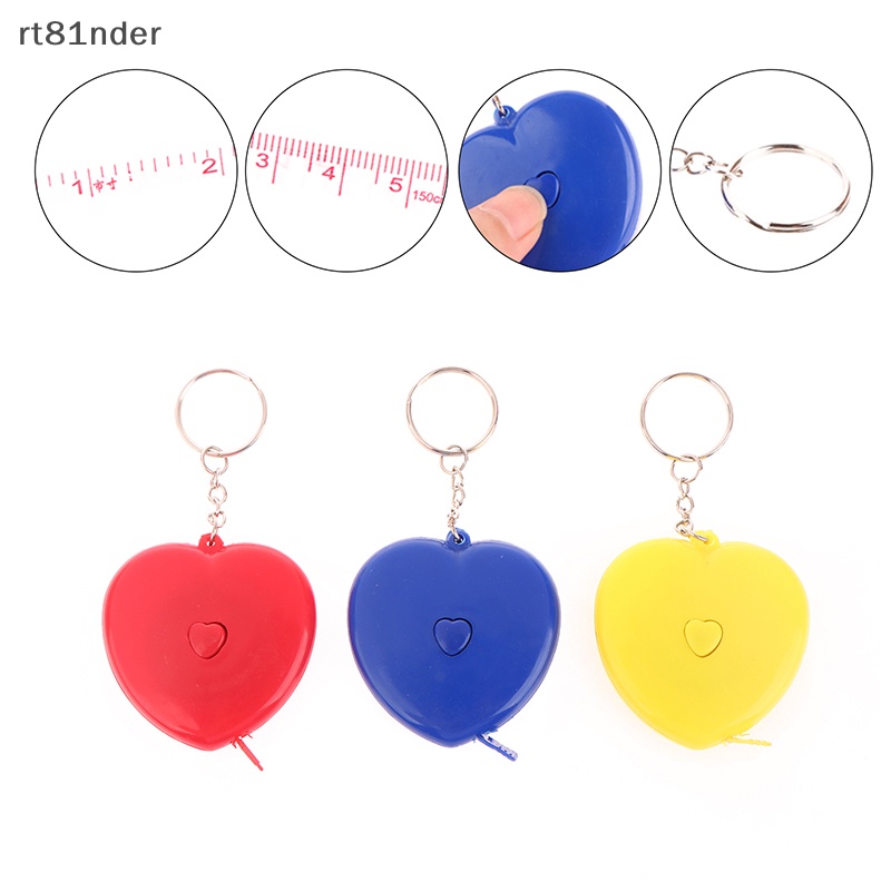 Rt Thước Dây Mềm Dẻo Dài 1.5m Hình Trái Tim Chuyên Dụng Cho Thợ May / Đo Lường