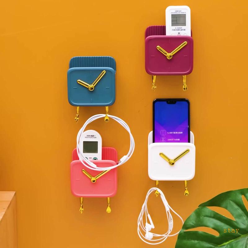 Hộp Đựng Cọ Trang Điểm / Điện Thoại Gắn Tường Kèm Móc Treo Tiện Dụng Cho Nhà Bếp / Phòng Tắm