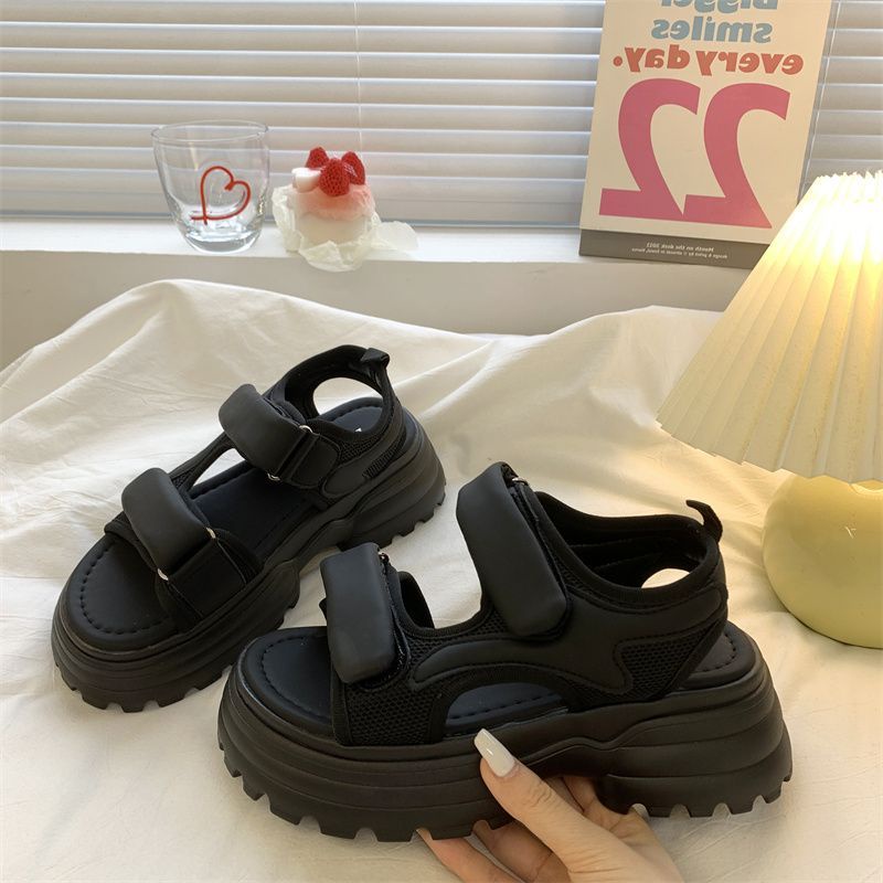 DAILOU dép sandal nữ giày sandal nữ dép đế cao đi biển Thoải Mái Xinh Xắn 27Z23070620