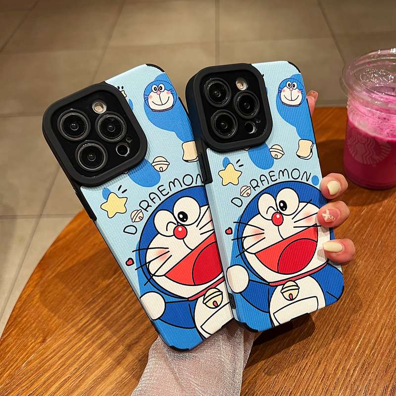 Ốp Điện Thoại Mềm In Hình Doraemon Dễ Thương Cho IPhone 7 Plus 8 Plus X XS XR XS Max 11 13 12 14 PRO Max 14 Plus