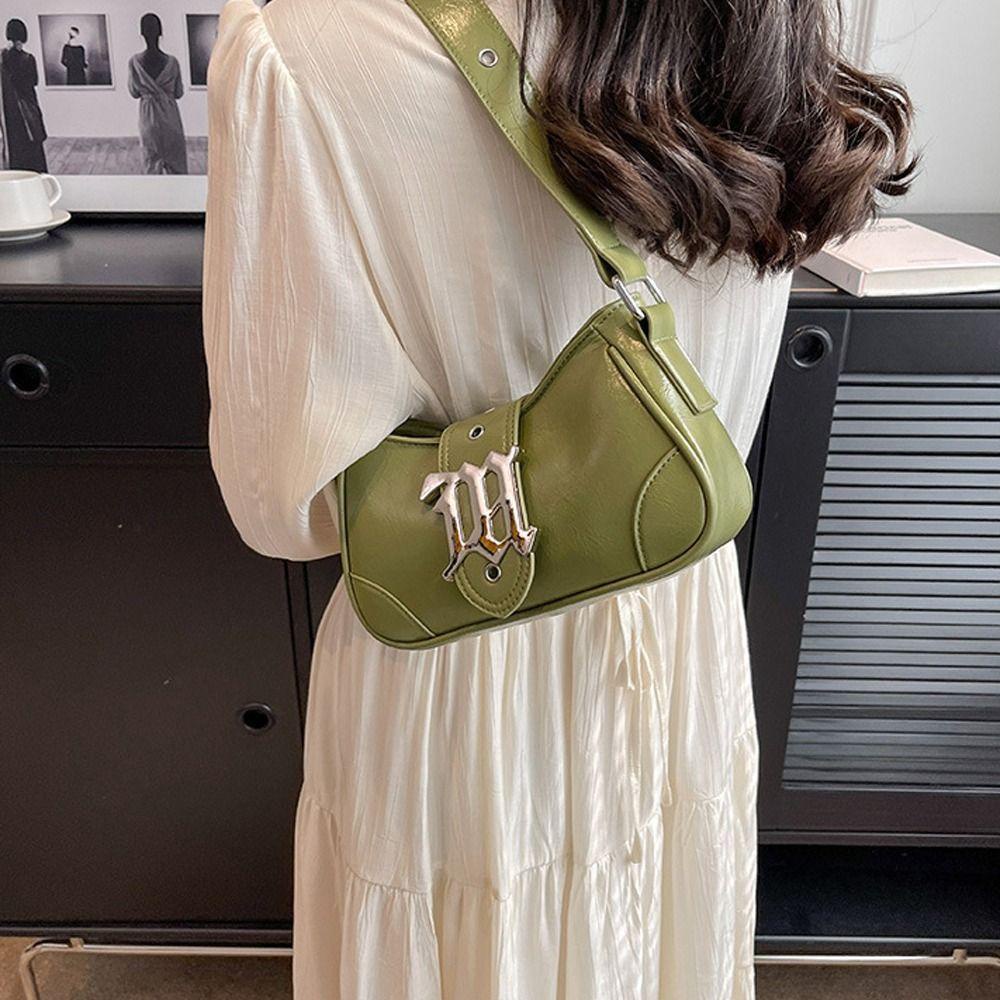 LOMBARD Túi Kẹp Nách Hình Bán Nguyệt Thanh Lịch Sức Chứa Lớn Chống Thấm Nước Phong Cách Ins Dùng Hàng Ngày