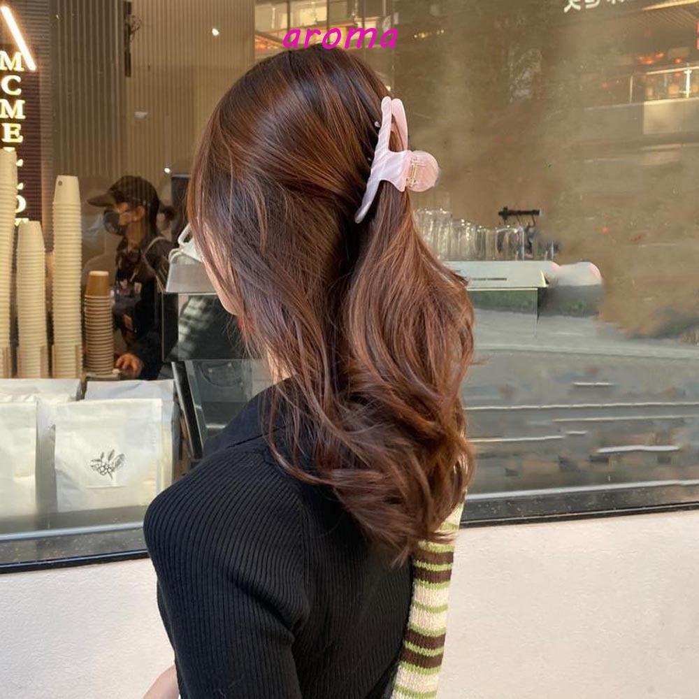 AROMA Kẹp Tóc Đuôi Ngựa Hình Cá Mập Sáng Tạo Thời Trang Hàn Quốc Cho Nữ