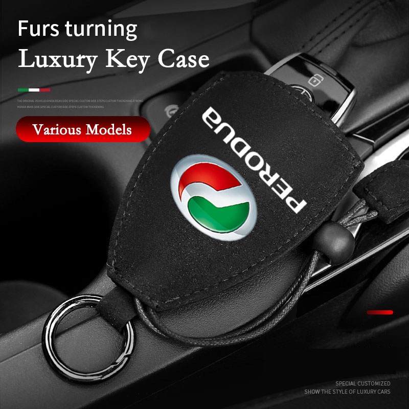 Vỏ Da Lộn Bảo Vệ Chìa Khóa Xe Hơi Viva Bezza Axia Ativa Aruz Alza Myvi Kancil