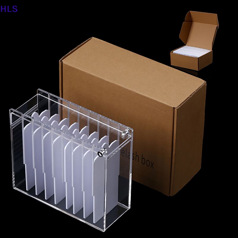Hộp Đựng Lông Mi Giả 8 Tầng Bằng Acrylic Trong Suốt