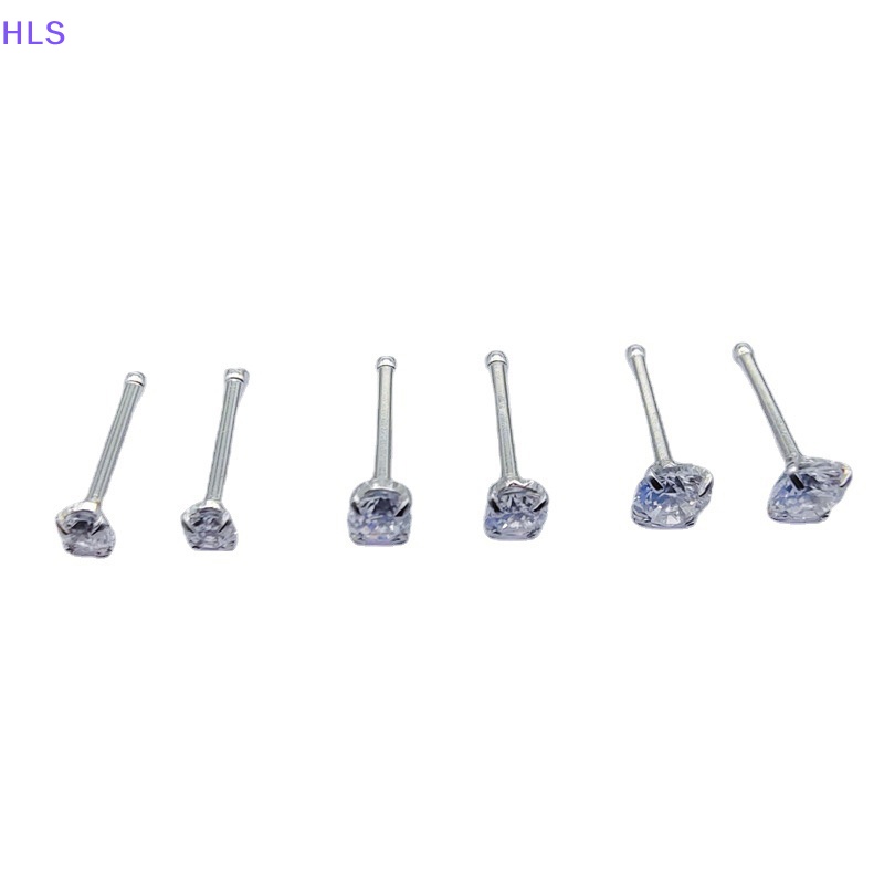 1 Khuyên Tai Thép Titan Đính Đá Zircon Thời Trang Cho Nữ