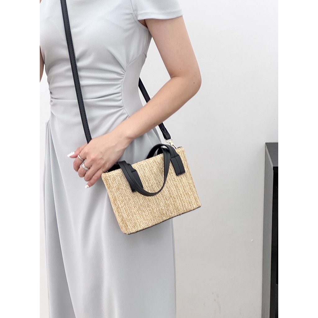 Túi Rơm Đeo Chéo Mùa Hè Phong Cách Hàn Quốc Mới 2023 Cho Nữ