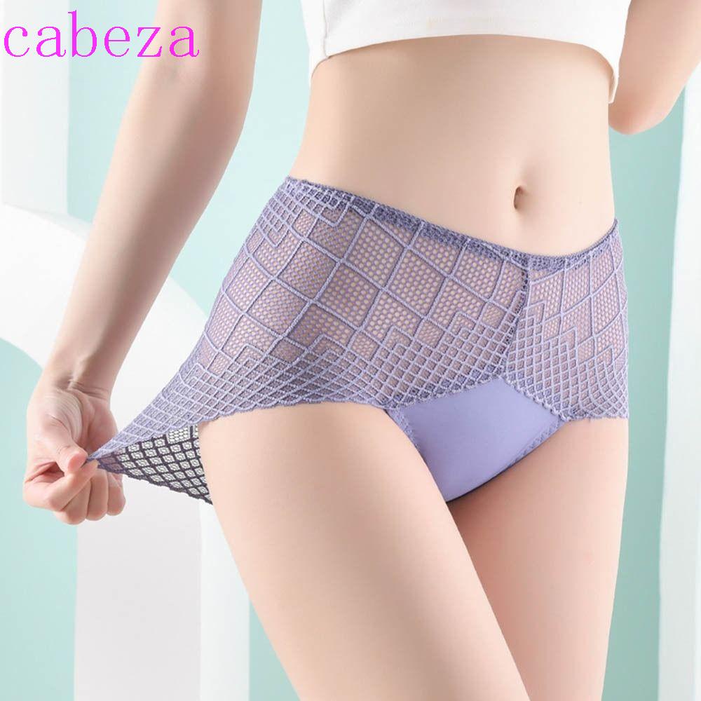 CABEZA Quần Lót Ren Hoa Trong Suốt Lưng Cao Cho Phái Nữ