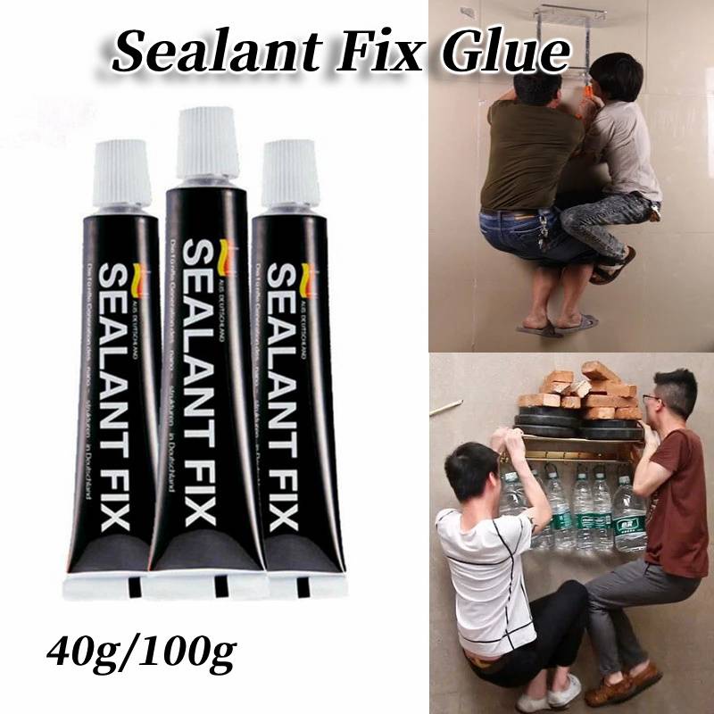 Ღ 40g/100g Keo siêu dính Liên kết mạnh tức thì Đá cẩm thạch Kim loại Thủy tinh Keo chống ẩm Gạch Fix Sealant Keo dán nhà khô nhanh