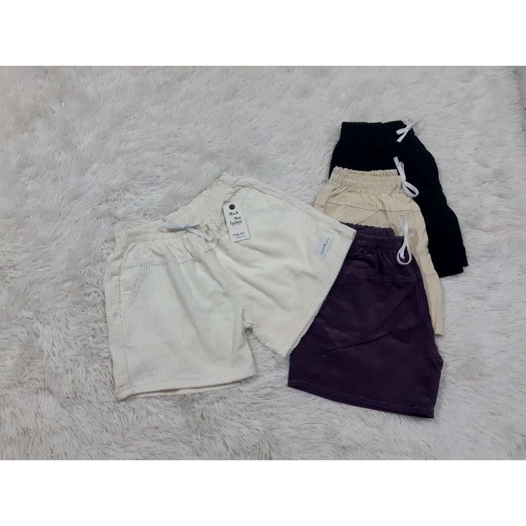 Quần đùi kaki nhung lưng thun cho nữ 💥CÓ SIZE ĐẠI 💥