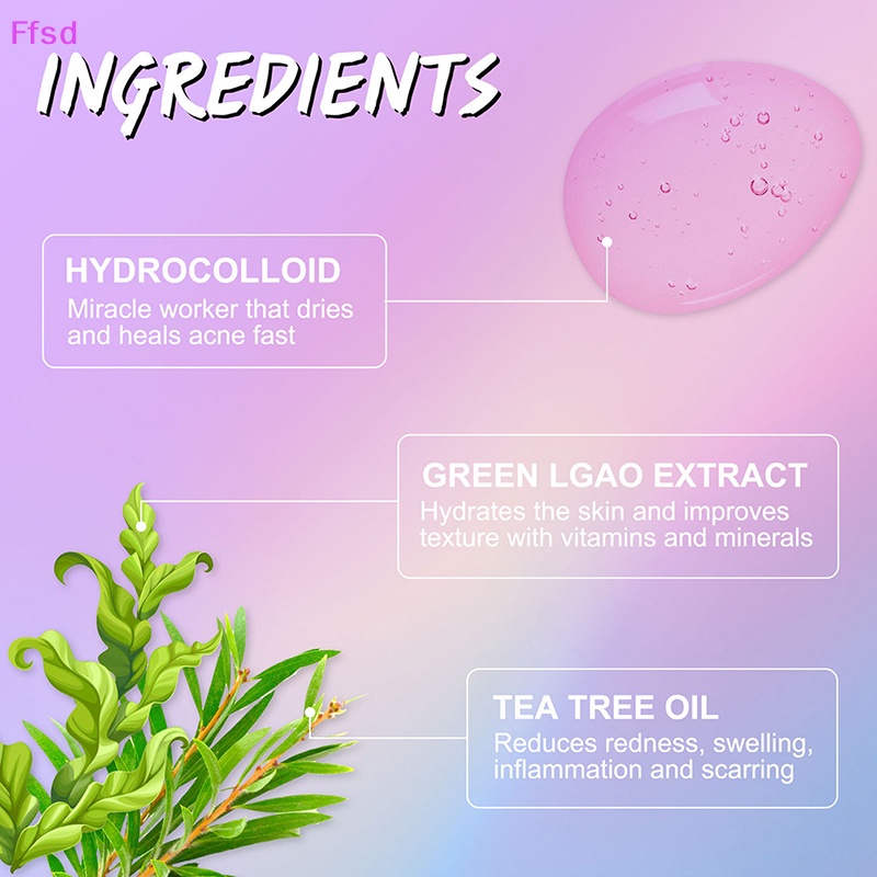 {Ffsd} Miếng Dán Hỗ trợ giảm mụn Vô Hình Hình Trái Tim Dễ Thương * Bán Chạy