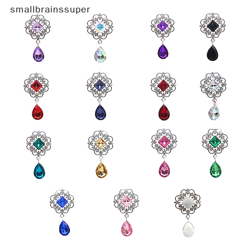 Mặt Dây Chuyền Hình Giọt Nước Bằng Hợp Kim Acrylic Khâu Tay Trang Trí Hộp Quà Đám Cưới SBS