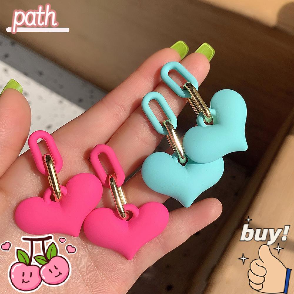 PATH Khuyên Tai Dáng Dài Phong Cách Hàn Quốc Ngọt Ngào Thời Trang Cho Nữ