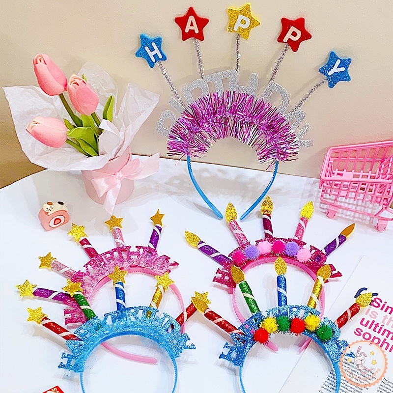 Băng Đô Hình Nón Sinh Nhật Dễ Thương Cho Bé