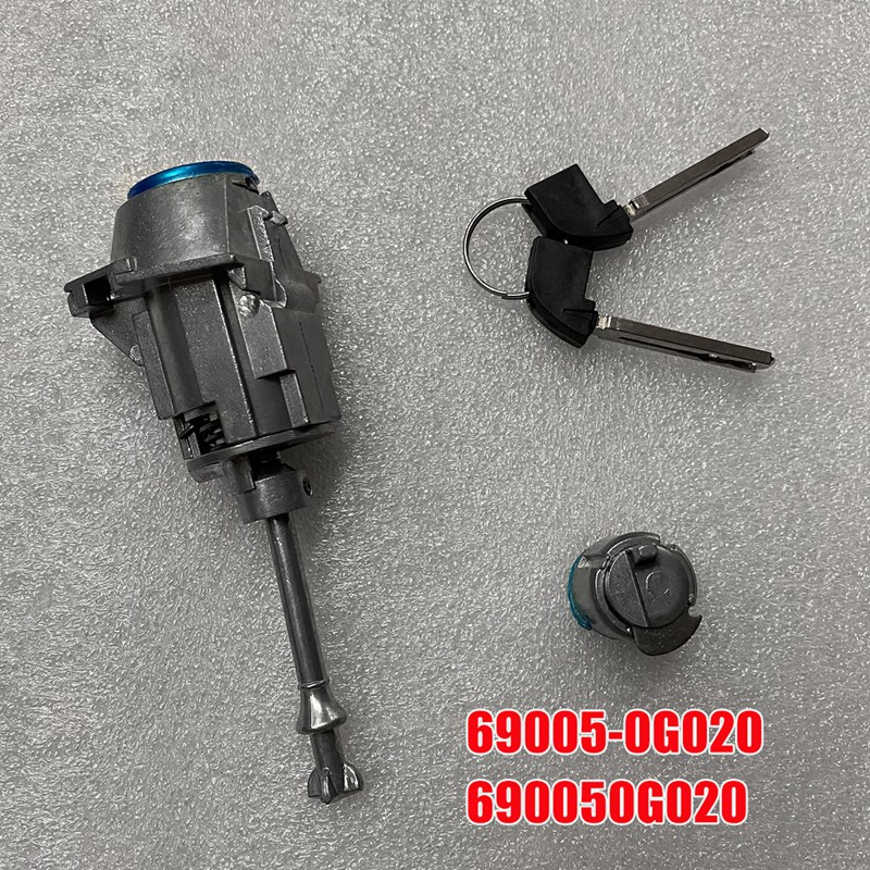 Bộ Khóa Cửa Xi Lanh Màu Bạc Chuyên Dụng Cho Xe Hơi Toyota Land Cruiser Prado 2010-2019