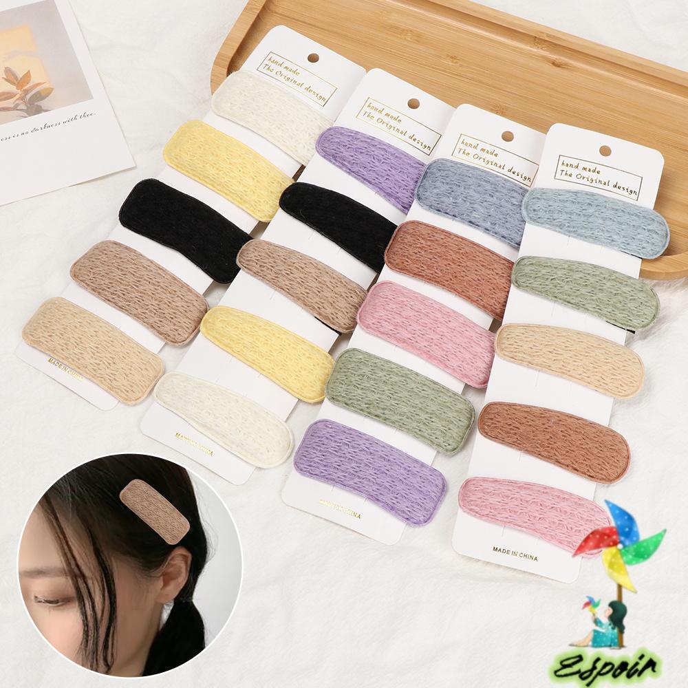 ESPO Set 5 Kẹp Tóc Đan Len Thời Trang Thu Đông Cho Nữ