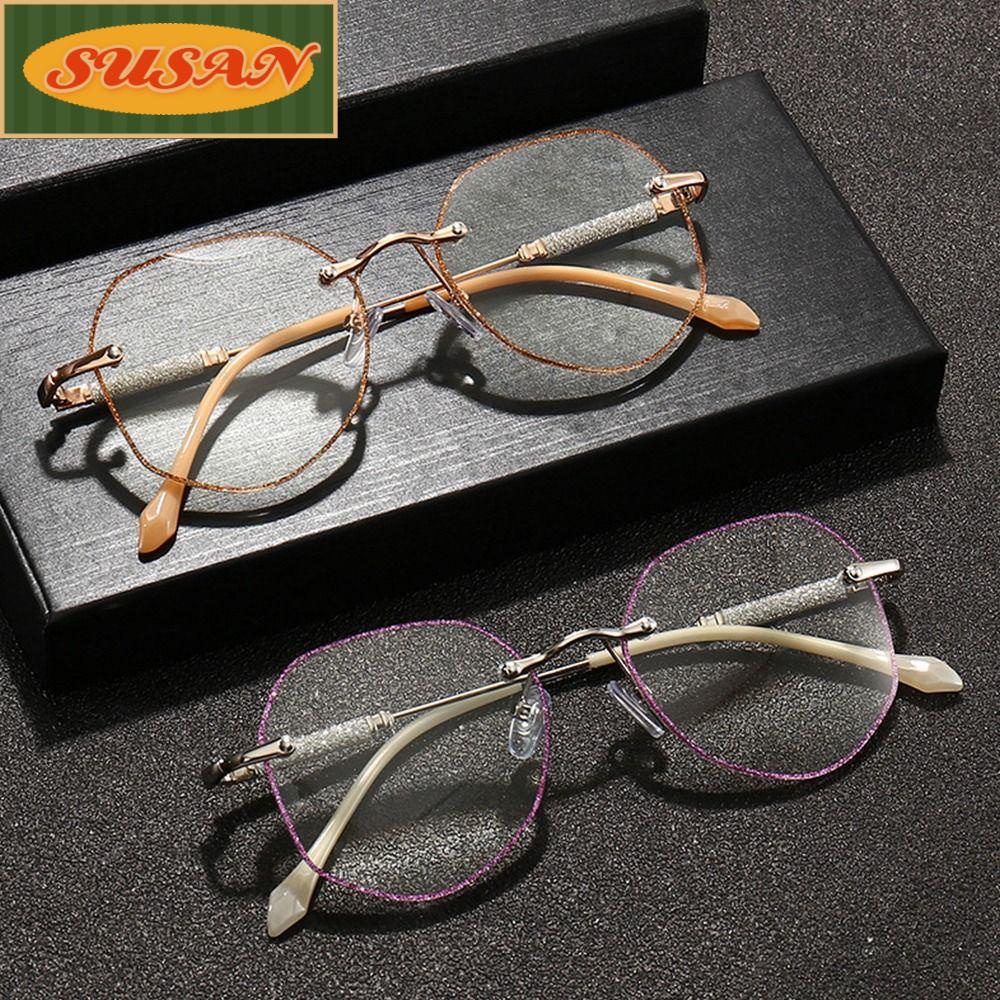 SUSANS Kính Đọc Sách Chống Ánh Sáng Xanh Phong Cách Vintage Thời Trang