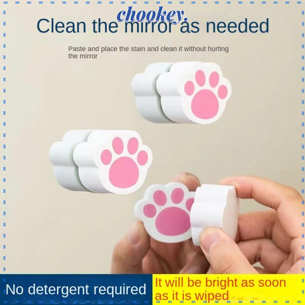 CHOOKEY Miếng Bọt Biển Hình Chân Mèo Để Lau Kính Tiện Dụng Và Bền