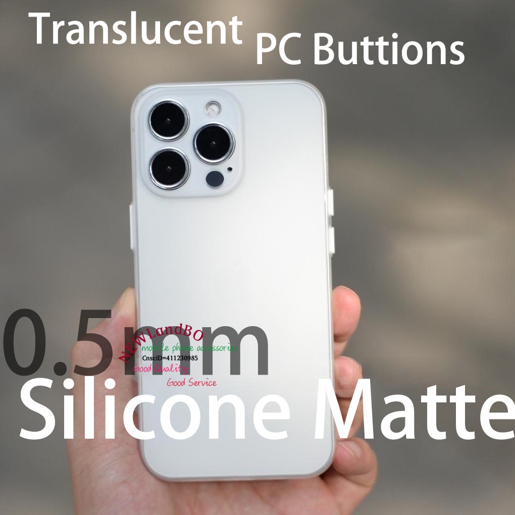 Ốp Điện Thoại Silicon Mềm Nhám Trong Suốt Siêu Mỏng 0.35mm Cho iPhone 15 14 13 12 11 Pro max 13Mini 12mini 14Pro