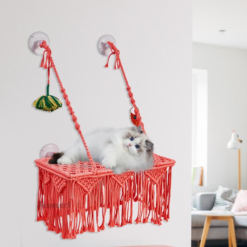 Võng Treo Gắn Cửa Sổ Có Giác Hút Dành Cho Mèo Cưng