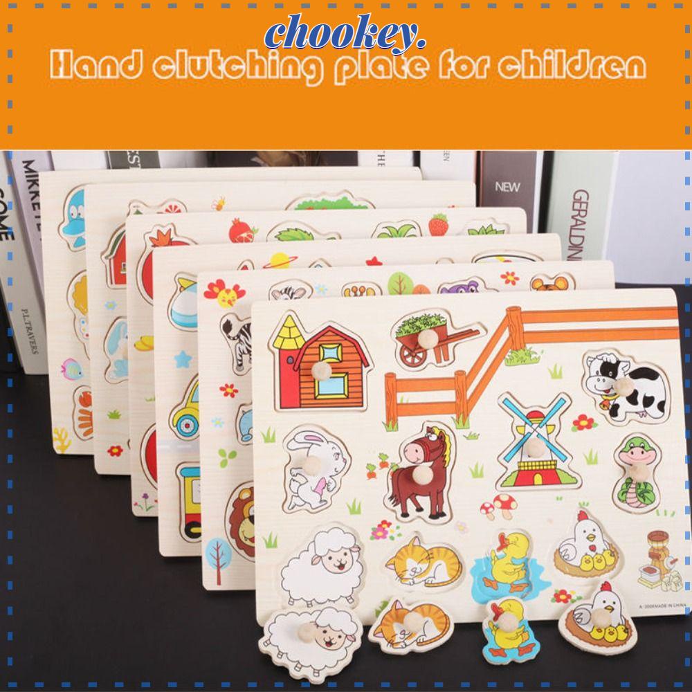 CHOOKEY Đồ Chơi Lắp Ráp Bằng Gỗ Nhiều Màu Sắc Giáo Dục Sớm Cho Bé