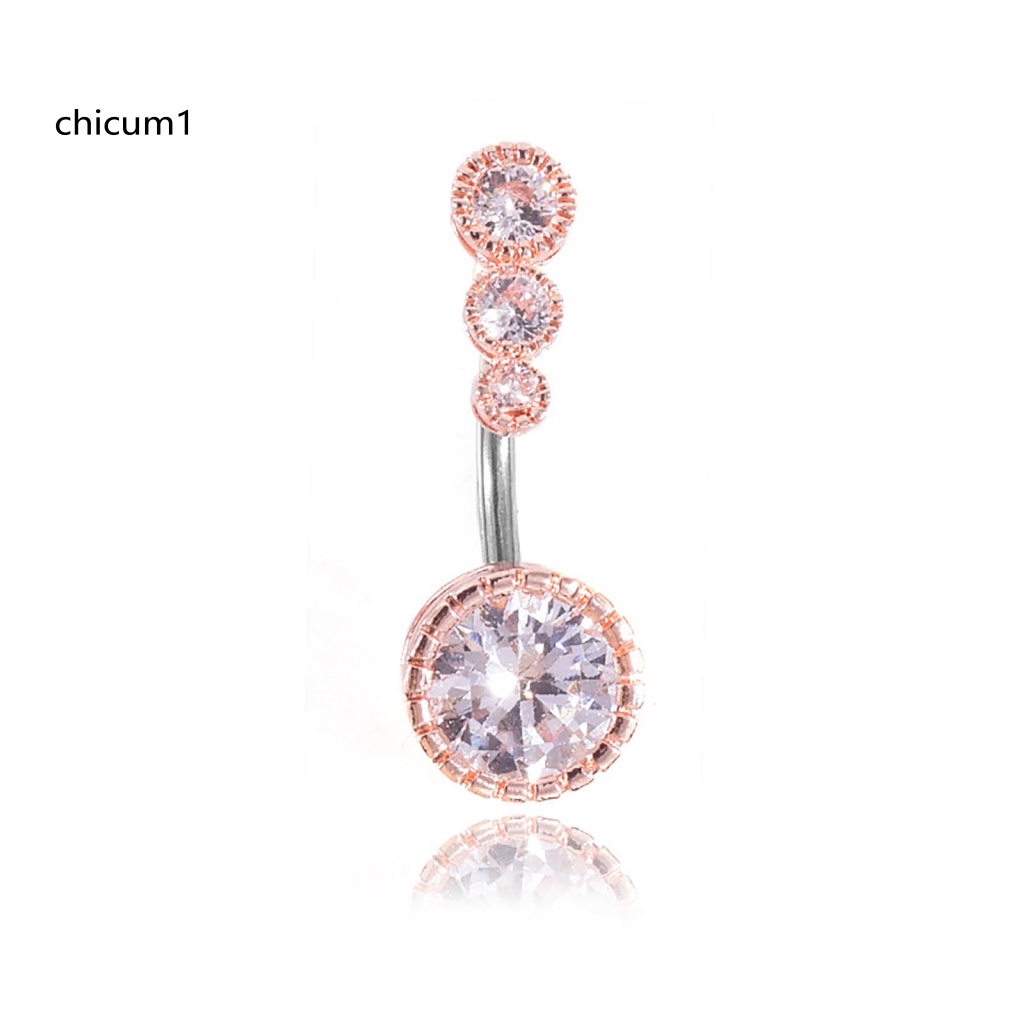 Khuyên Rốn Đính Đá Zircon Thời Trang Cho Nữ