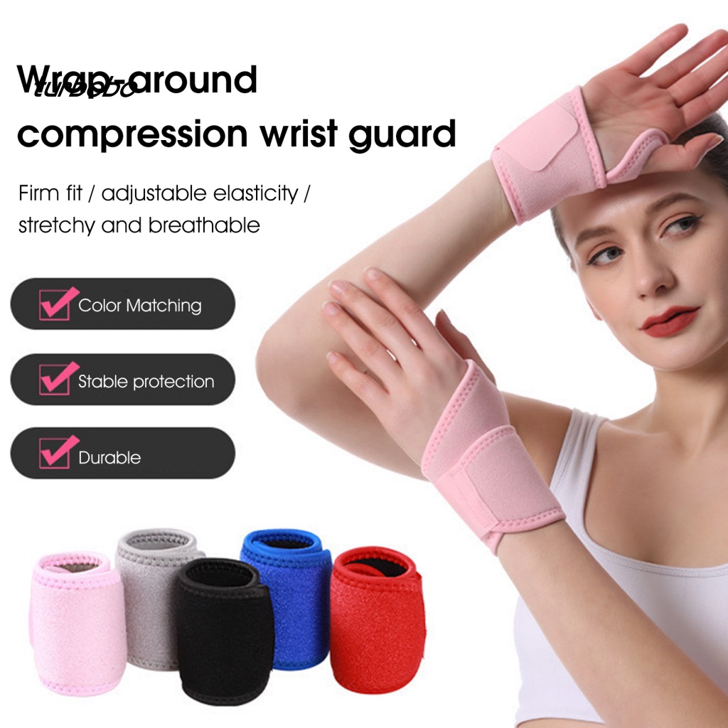 Turbobo Băng Đeo Cổ Tay Co Giãn Thoáng Khí Có Thể Điều Chỉnh Hỗ Trợ Luyện Tập Thể Thao