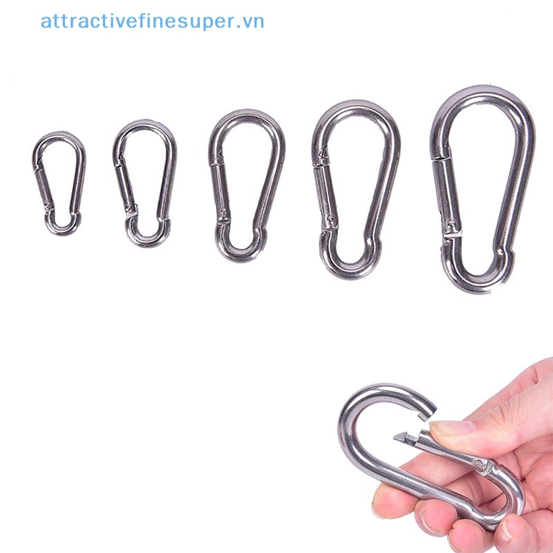 Móc Khóa Carabiner Bằng Thép Không Gỉ 304 AFS