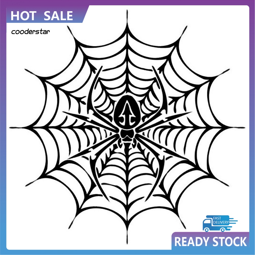 Đề Can Phản Quang Hình Mạng Nhện Độc Đáo Trang Trí Thân Xe Hơi