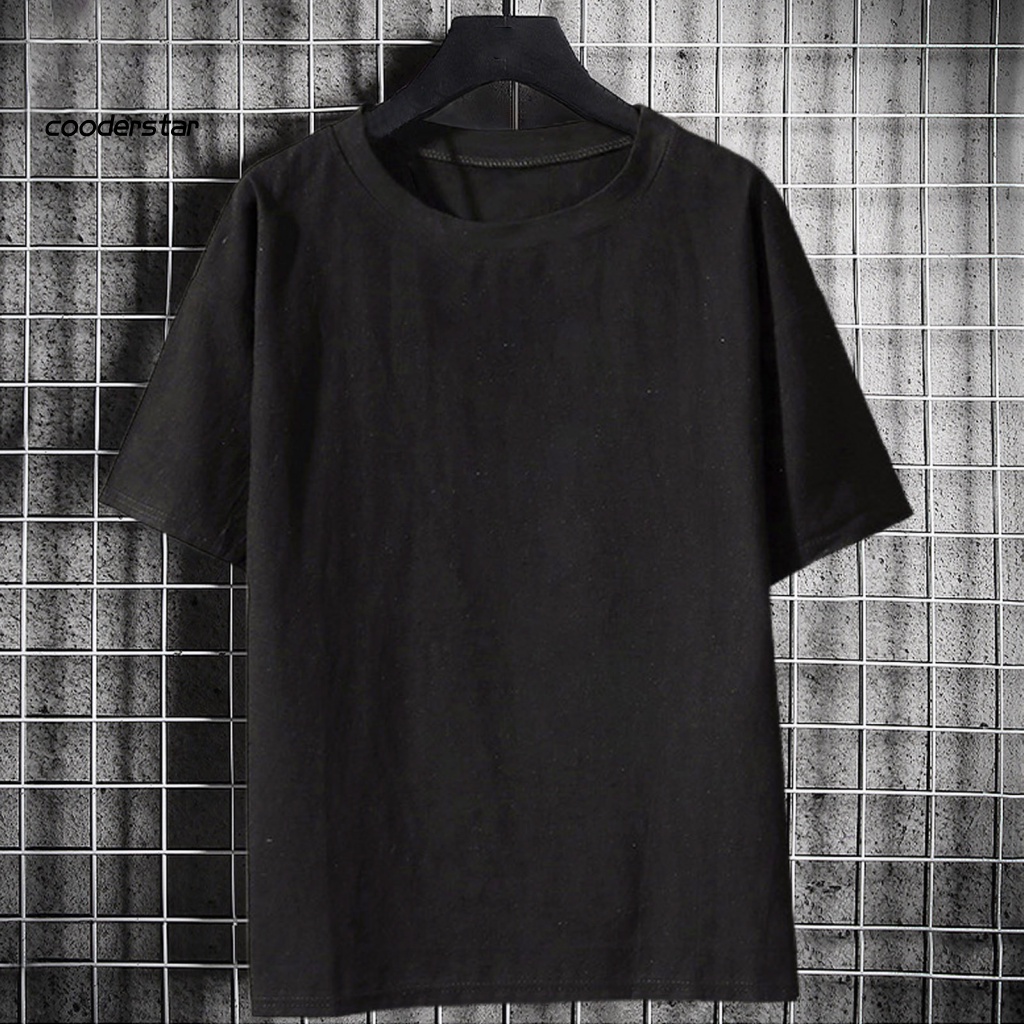 Áo Thun Nam Cổ Tròn Siêu Nhẹ Màu Trơn Plus Size