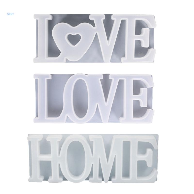 Set 3 Khuôn Nhựa Làm Trang Sức Hình Chữ Love