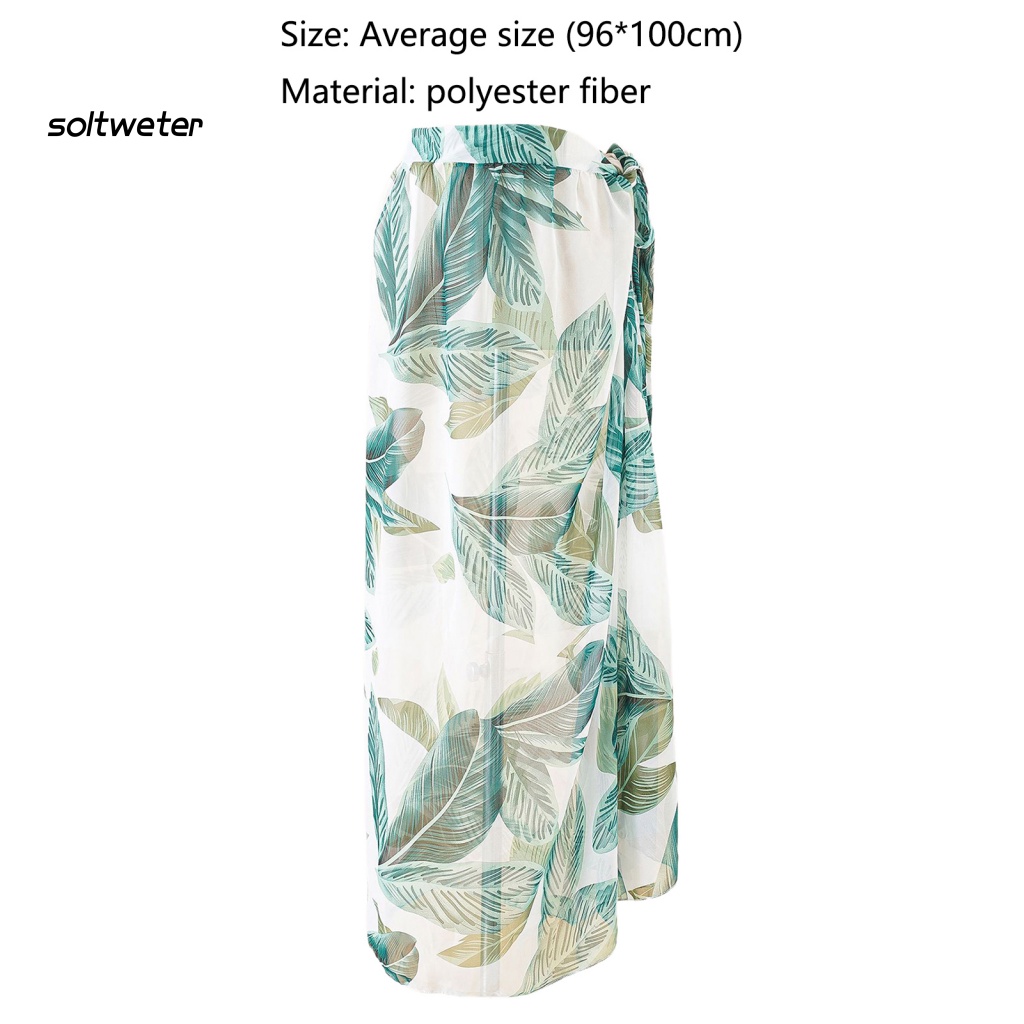 Chân Váy Quấn Bikini Màu Nhuộm Gradient Họa Tiết Da Báo Quyến Rũ